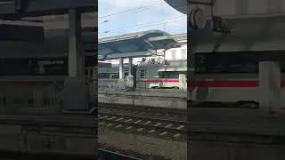 ICE4 als Doppeltraktion f&auml;hrt mit einer Reduzierten Kmh durch Erfurt hbf#ice4 #db #sprinter #erfurt