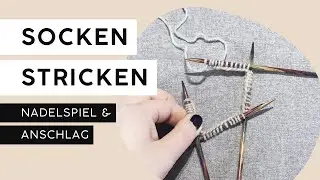 Mit dem Nadelspiel in Runden stricken | garninchen • #sockenstricken