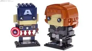🔄 LEGO BrickHeadz Capt. America & Black Widow reviews! 41589 41591 re upload