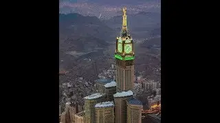 Crystal Glass Makkah Clock Tower With Multi Flashing Lights 🕋🕋🕋🎇🎆🎇🎆🌠🎇🎆
