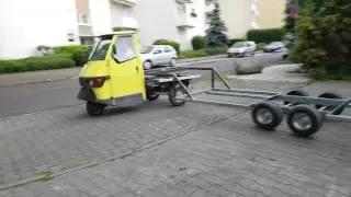Piaggio APE 50 Pentaro Auflieger Sattelzug Anh&auml;nger Truck Trailer Part1