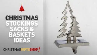 Christmas Stockings Sacks & Baskets Ideas: WeRChristmas Silver Plated Christmas Tree Stocking Holder