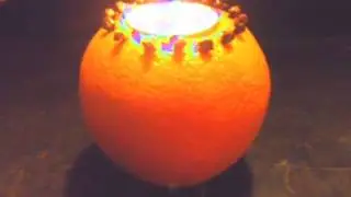 Luminancer: Orange Clove Pomander Candle