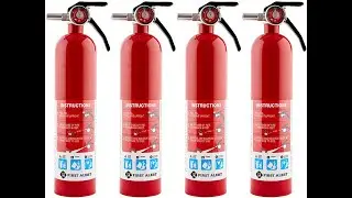 Best fire extinguisher | First Alert Home Fire Extinguisher | 4-Pk, Rated 1-A10-BC, Model- HOME1