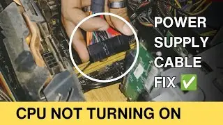 CPU Not Turning On | Computer Not Starting (Step by Step Guide) CPU Power Button Problem