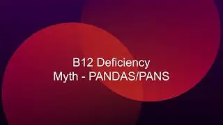 Autism Myth - PANDAS PANS