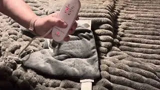Sharper image calming heat massaging weighted heating pad XXL wide review