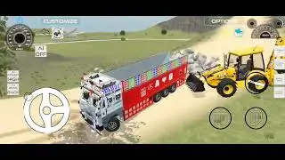 DRIVE the OVER-LOD TRUCK 🚛🥵 ट्रक पलट गया 😢   in indian vehicle simulator 3D New gameplay #2 video🤯🤯