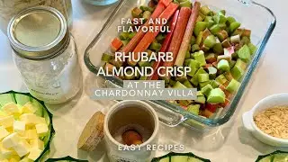 Rhubarb Almond Crisp | Easy Summer Dessert Recipe 🍓🌿