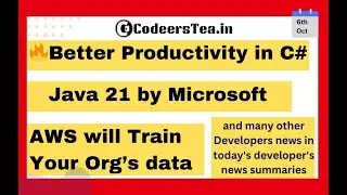 Java 21 by Microsoft, Typescript new Version and Much more – Dev news, 6th Oct