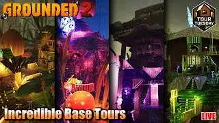 Grounded 2 LIVE | Reviewing the WILDEST Bases Players Have Built