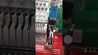 high speed flat embroidery machine with beading device