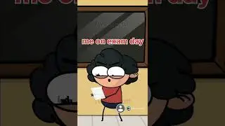 Me on exam day and on result day|| #youtubeshorts #funny #animation #exam #result
