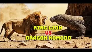 UNBELIEVABLE Lion vs Komodo Dragon Clash in Wild! Standoff