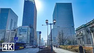 大阪現代街景｜玻璃帷幕大樓構成的城市風景｜4K