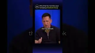NO ONE can Run Meta like Mark Zuckerberg #ceo #entrepreneur #startup #peterthiel #founder #ai #short