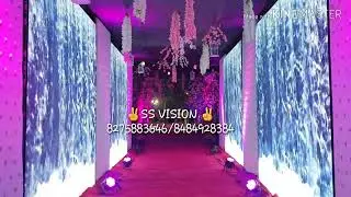 WEDDING ENTRY | LED WALL SETUP | SS VISION | DECOR | WATERFALL