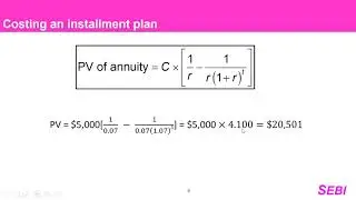 Calculating perpetuities and annuities and valuing bond