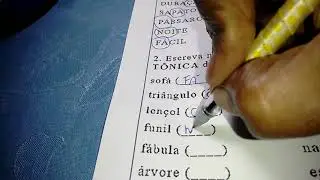 Atividades com sílaba tônica