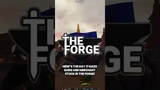 Day 17 Maze Guide and Merchant Stock in The Forge #roblox #theforge