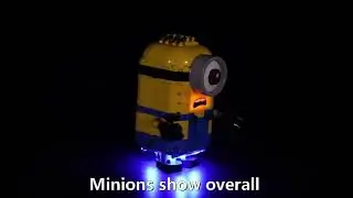 Brick-built Minions and their Lair #Lego Light Kit for 75551