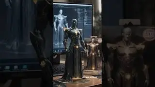Golden AI Sentinel ✨ Futuristic Robot Guardian 2025