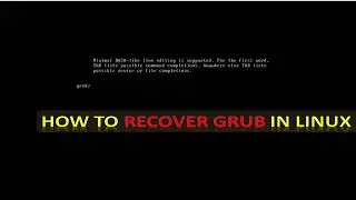 how to recover grub in linux| Linux Tak
