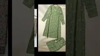 two piece printed suit design #fashion #dress #bridalfashion #fashiondress #ytshorts #ladiesdress