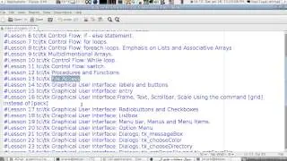Introduction to a Course in Programming In Tcl/Tk (English Version)