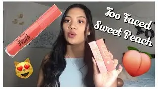 Too Faced Sweet Peach Lip Gloss Swatches + Review || Laureen Yabis