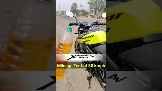 Mileage Test| XTREME 160R 4V | #shorts #short #shortsvideo #shortvideo #xtreme #160 #new #bike #hero