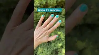Would you wear teal on your nails this summer? 🩵☀️
