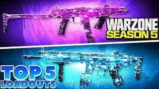 TOP 5 *META* SMG LOADOUTS in SEASON 5! 👑 (Warzone Best Class Setups) - BO6