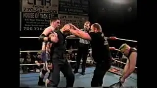White Trash vs Damien Steele vs Shank NWA Wildside TV 25 Taped 2-19-00 Aired 2-26-00