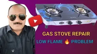 gas stove repair | Low flame 🔥 Problem.#chinmayazone #gasstoverepair