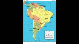 Map of South America