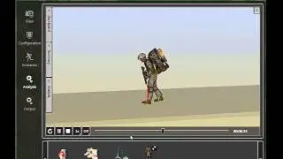 Santos GruntSim prediction of walking -asymmetric loading