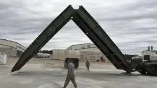 AVLB IN ACTION(armoured-vehicle launch bridge)