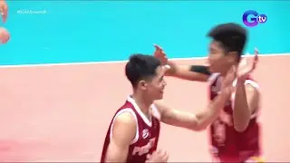 NCAA Season 98 MVB: KC Andrade with the set-ender for Perpetual!