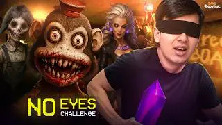 Completing All DARK DECEPTION Chapters with BLINDFOLD CHALLENGE😵