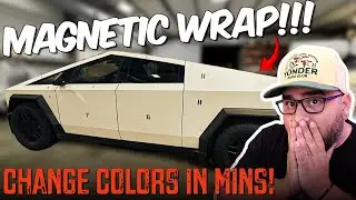 Cybertruck Gets INSANE Magnetic Wrap That Lets You Change Colors In Minutes!!