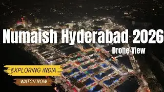 Hyderabad Exhibition Numaish 2026 Drone View #hyderabad #numaish2026