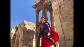UNBOXING: KOTOBUKIYA SUPERMAN (MAN OF STEEL) IN BAALBEK ANCIENT RUINS!