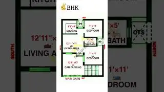 26 x 35 East Facing House Plan / 26 x 35 House design/  #shortvideo #shorts #design #buildmyhome #dj