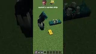 minecraft warden x axolotl 🥰