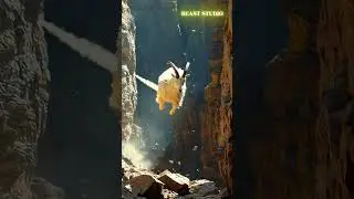 Goat's Heart-Stopping Fall: A Desperate Mid-Air Recovery! 🐐🏔️😱