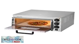 VEVOR Commercial Pizza Oven Countertop 16 Inch Single Deck Layer Stainless Steel Electric