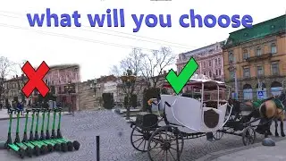 This city is a paradise for tourists. Ukraine vlog 4K60fps