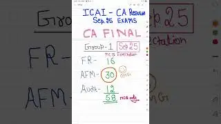MY CA FINAL  SEP25 EXPECTED RESULT MARKS || CA Result SEP 25 || ICAI NEW DELHI 