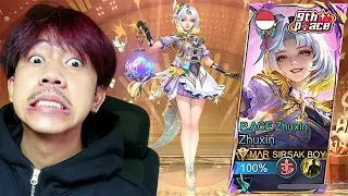 REVIEW SKIN P.ACE ZHUXIN EFEK NYA MENGGELEGAR PARAH CUY - Mobile legends